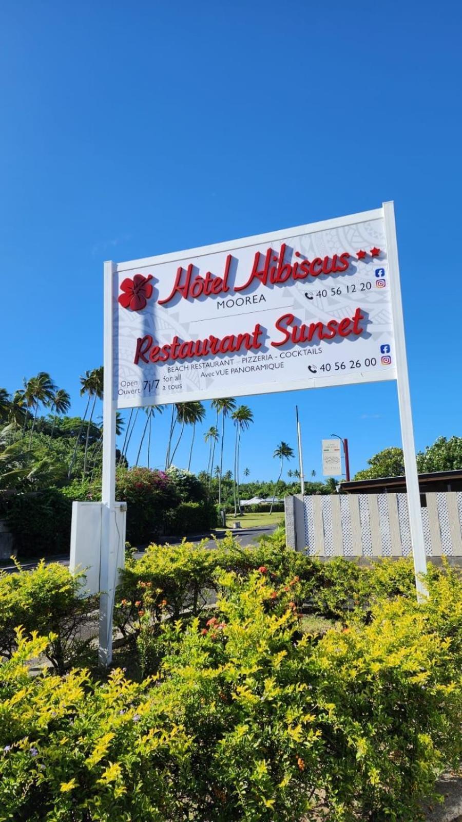 Hotel Hibiscus Papetoai Exterior photo